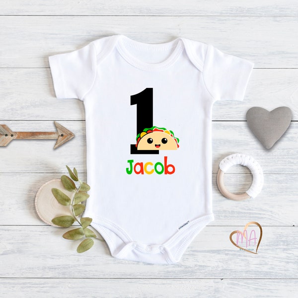 Taco Birthday Baby Onesie® - First Birthday Taco Baby Onesie® - Taco Birthday Shirt - Baby Boy Clothes - Baby Girl Clothes - Baby Gift
