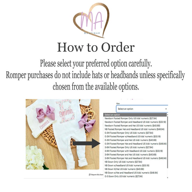 Personalized Baby Outfit: Take Home Newborn Girl Clothing Custom Name Embroidered Romper Coming Home Bring Baby Girl Gift Shower Keepsake image 14