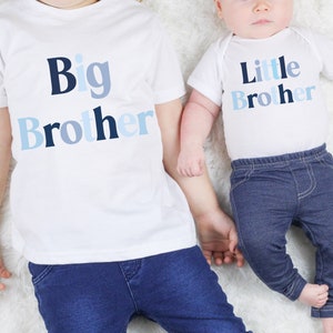 Blue Big Brother Little Brother Shirts - Sibling Shirts - Big Brother Shirt - Little Brother Shirt - Big Brother Little Brother Tee