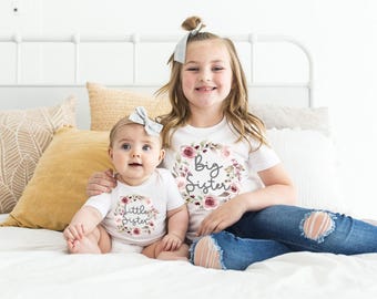 Big Sister Little Sister Shirts Big Sister Tshirt Big Sister Shirt Announcement Little Sister Announcement Baby sister announcement outfits