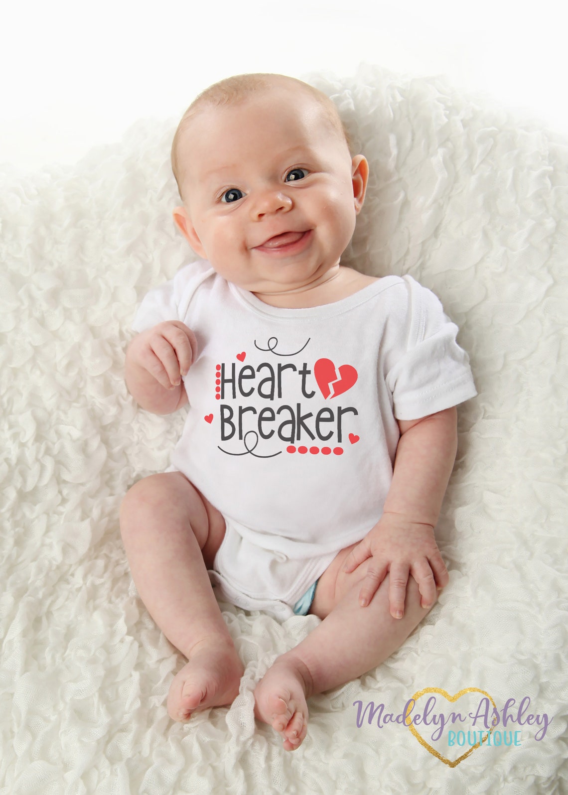 Heartbreaker Onesie® Baby Boy Onesie® Valentines Onesie® Etsy