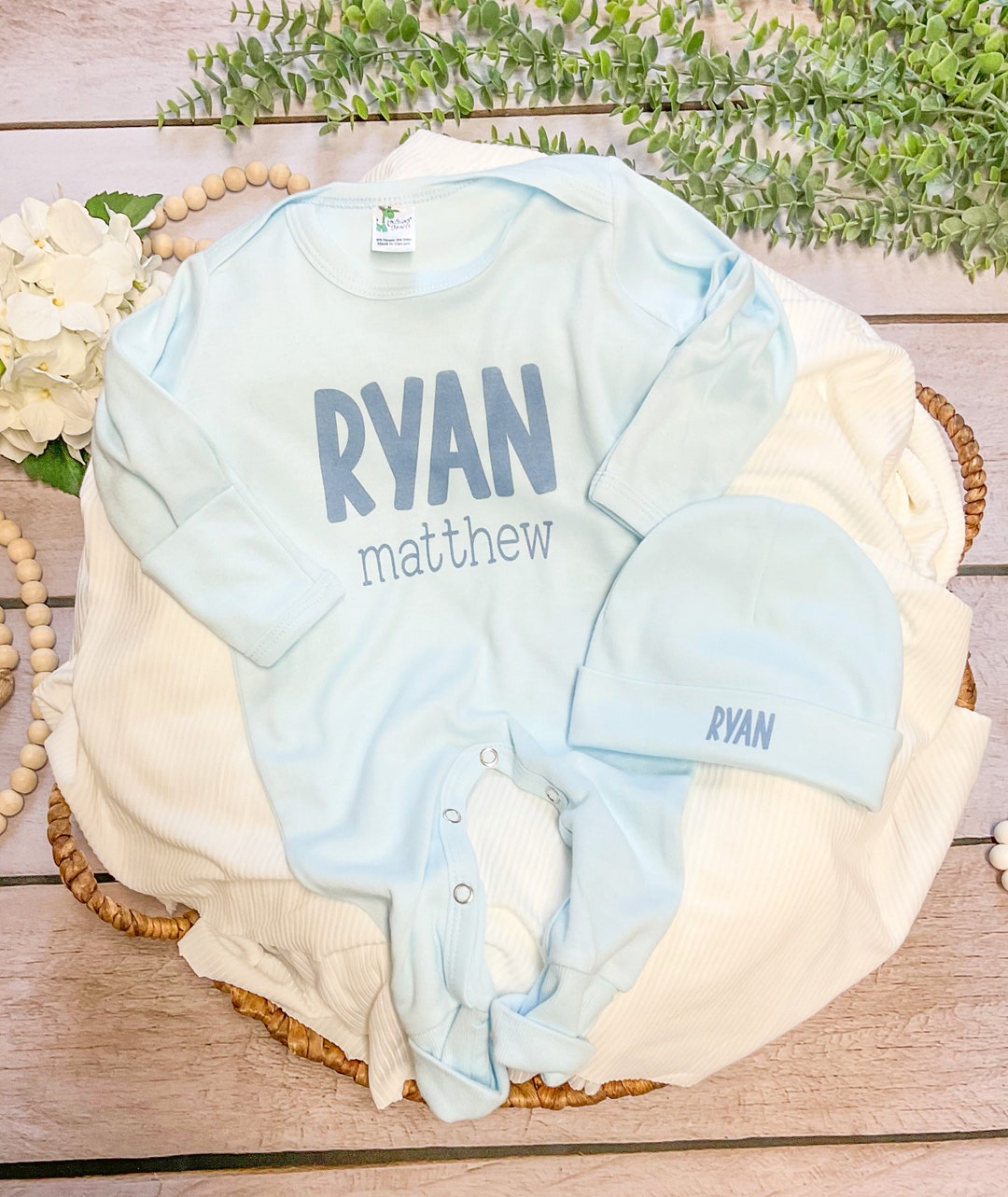 Mid-Season Romper For Newborn Baby Boy  In Terry Stuff Blue Color main image 0