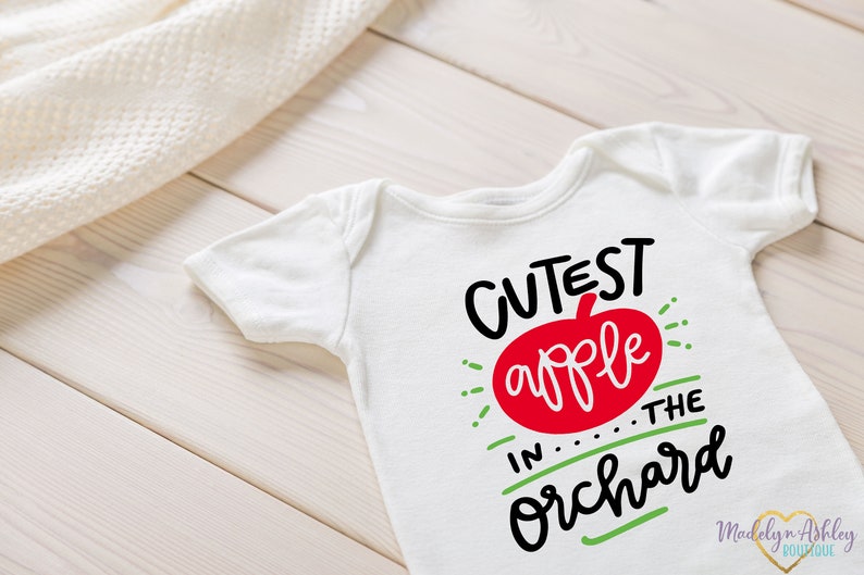 Cutest Apple Onesie® Apple Baby Onesie® Fall Onesie® Etsy