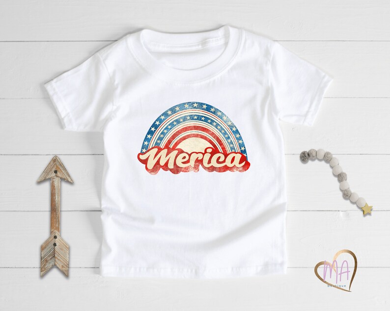 LittleHorn American Flag Baby Onesie - Patriotic Birth Announcement Bodysuit Short Sleeve