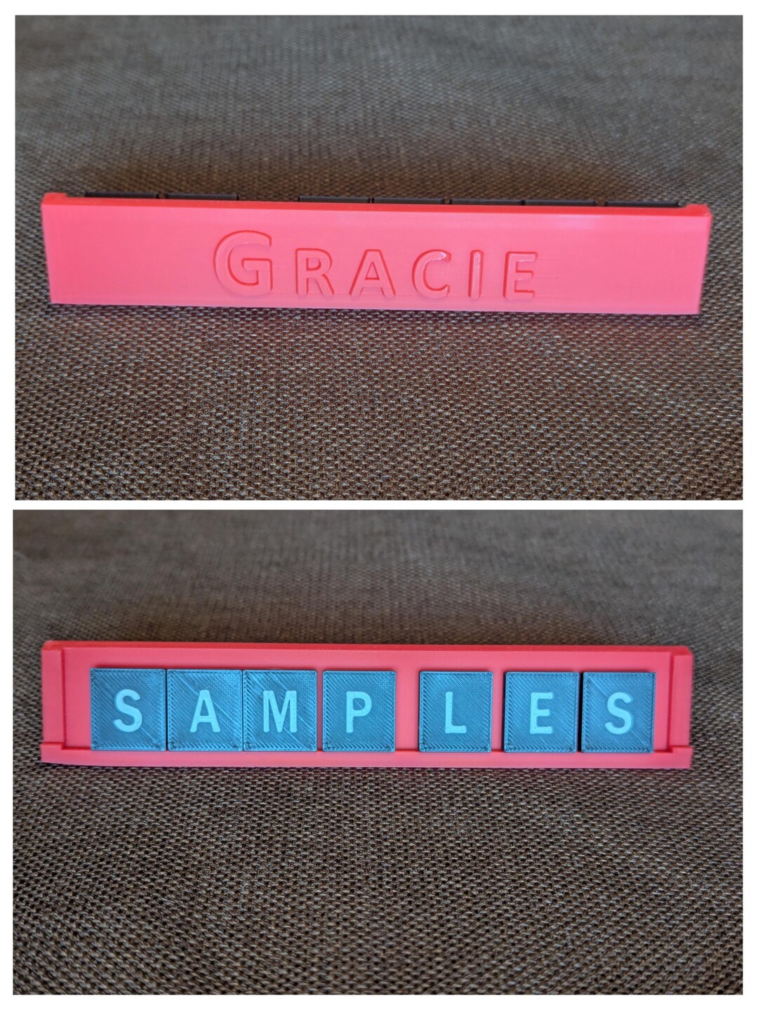Personalized Scrabble Tile Holder, Scrabble Letter Rack - Etsy
