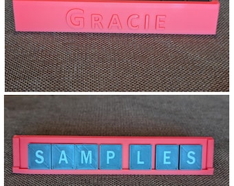 Soporte personalizado para fichas de Scrabble, soporte para letras de Scrabble
