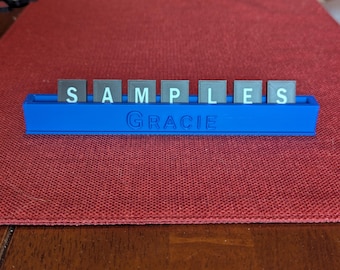 Soporte personalizado para fichas de Scrabble, soporte para letras de Scrabble