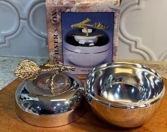 Tiffany & Co. Apple Sterling Silver Trinket Box - Etsy