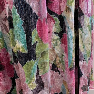 NWT Adrianna Papell Metallic Floral Maxi Dress Sz 8 Pink Green Shimmer Prom Gown image 2