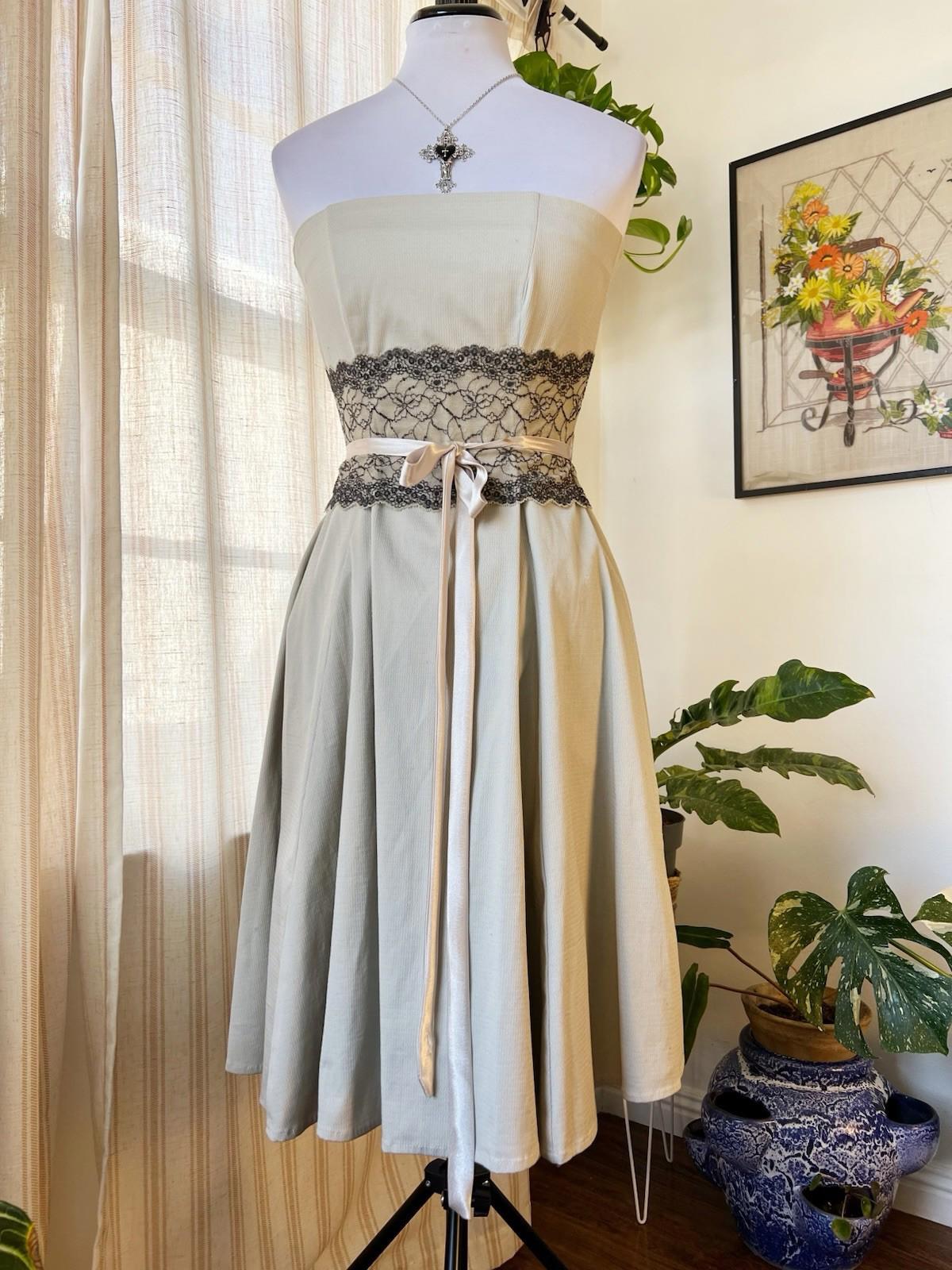 chinese dress ladies Champagne A line Tulle Lace Long Prom Dress, Lace Formal Graduation Dr –  dresstby main image 0