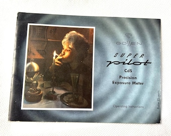 Vintage GE Maskottchen || Belichtungsmesser Typ PR-35 Handbuch Anleitung 1950er Jahre