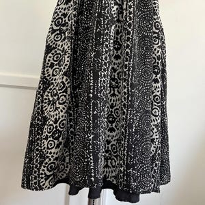 Beth Bowley Silk Halter Dress Size 4 Black White Abstract Geo Anthropologie image 9