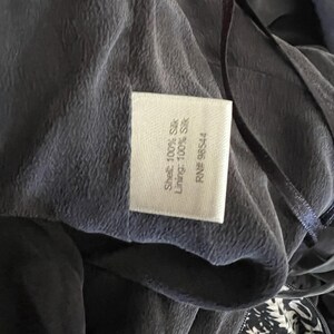 Beth Bowley Silk Halter Dress Size 4 Black White Abstract Geo Anthropologie image 5