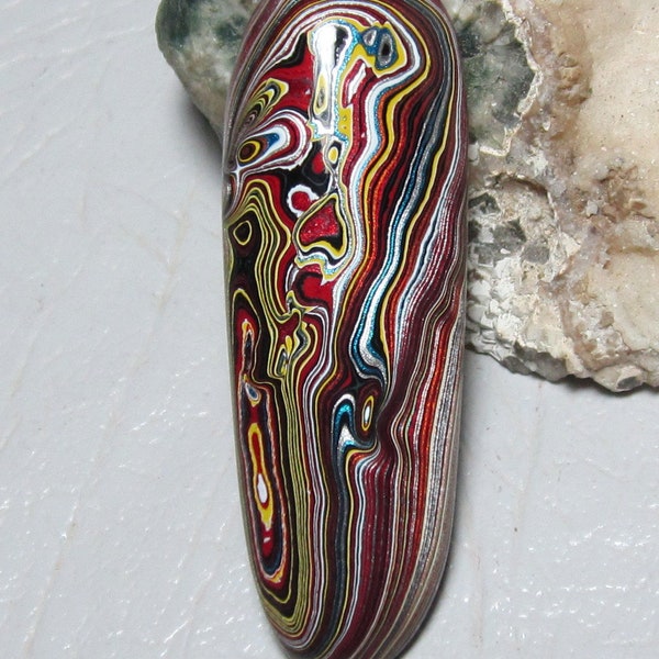 Fordite, Fordite cabochon, Fordite jewelry, Fordite pendant, Detroit agate