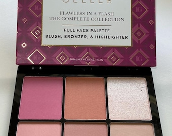 Laura Geller Flawless in a Flash Full Face Pallette NEW Blush, Bronzer, Highlighter Mirror in Case