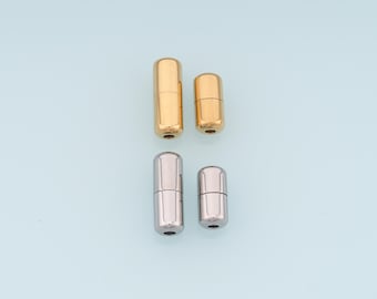 14K Gold Filled Cylinder Spiral Barrel Clasp Waterproof, Never Fade Jewelry Connector for DIY Necklace & Bracelet Gift