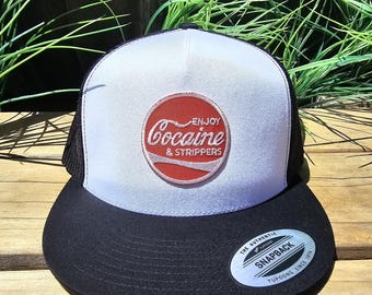 Flat Bill Snapback with 6 Color Options, Perfect for Cocaine and Stripper Nights