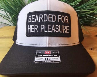 Bearded For Her Pleasure Snapback - Yupoong 6006 Flat Bill
