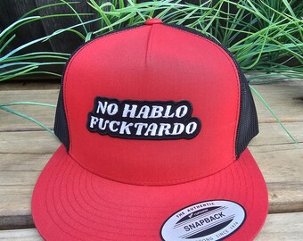 No Hablo Yupoong 6006 flat bill snapback 5 colors