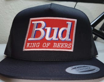 BUD KING of BEERS yupoong 6006 flat bill snapback 8 colors