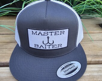 Stylish Master Baiter Flat Bill Snapback Hat in 6 Vibrant Colors - Yupoong 6006