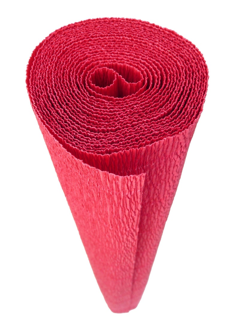 Italian Crepe Paper roll 180 gram 586 RED VELVET Etsy
