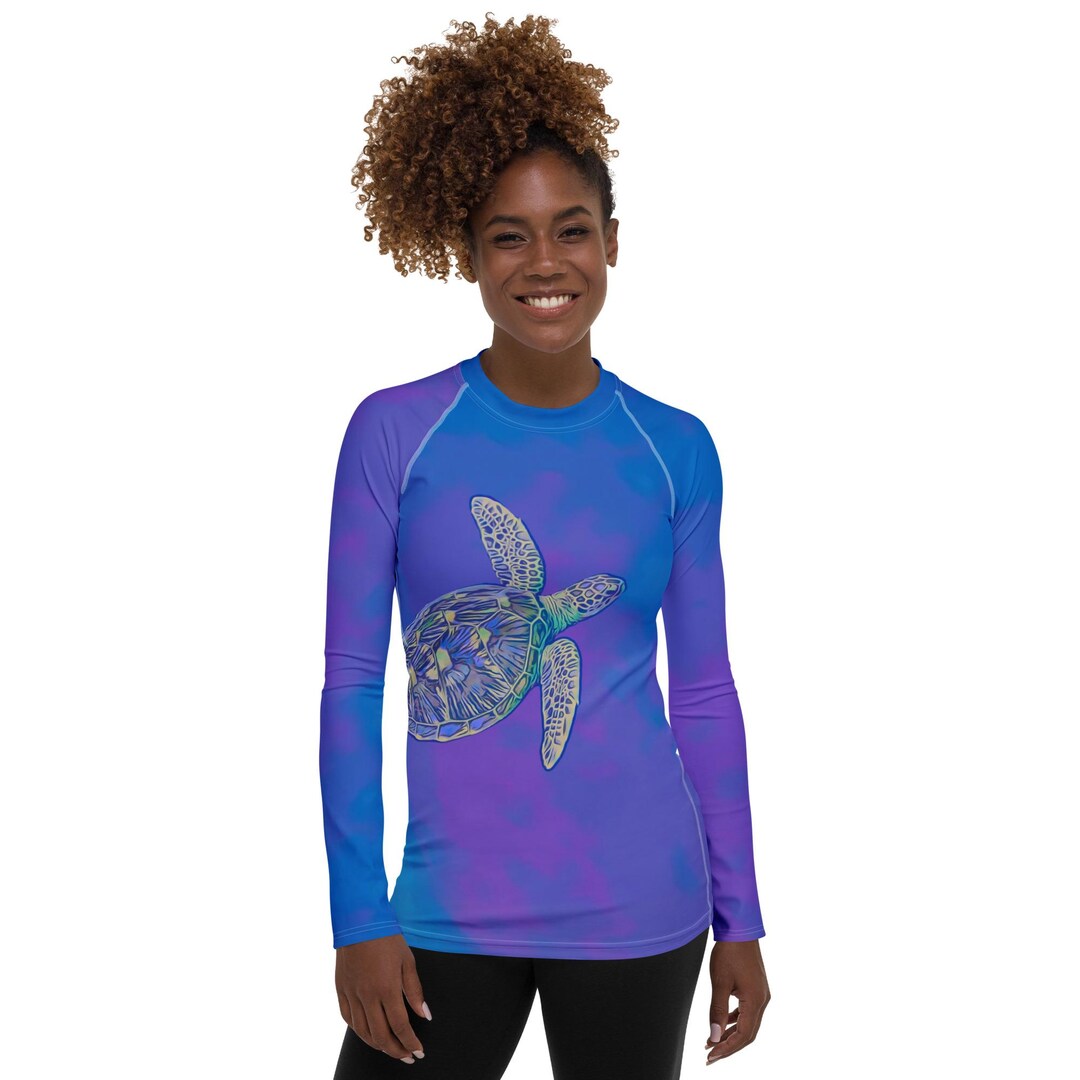 Turtle Rash Guard Sea Turtle Rash Guard: for Scuba Diving, Snorkeling, Beach, Dive Skin ...