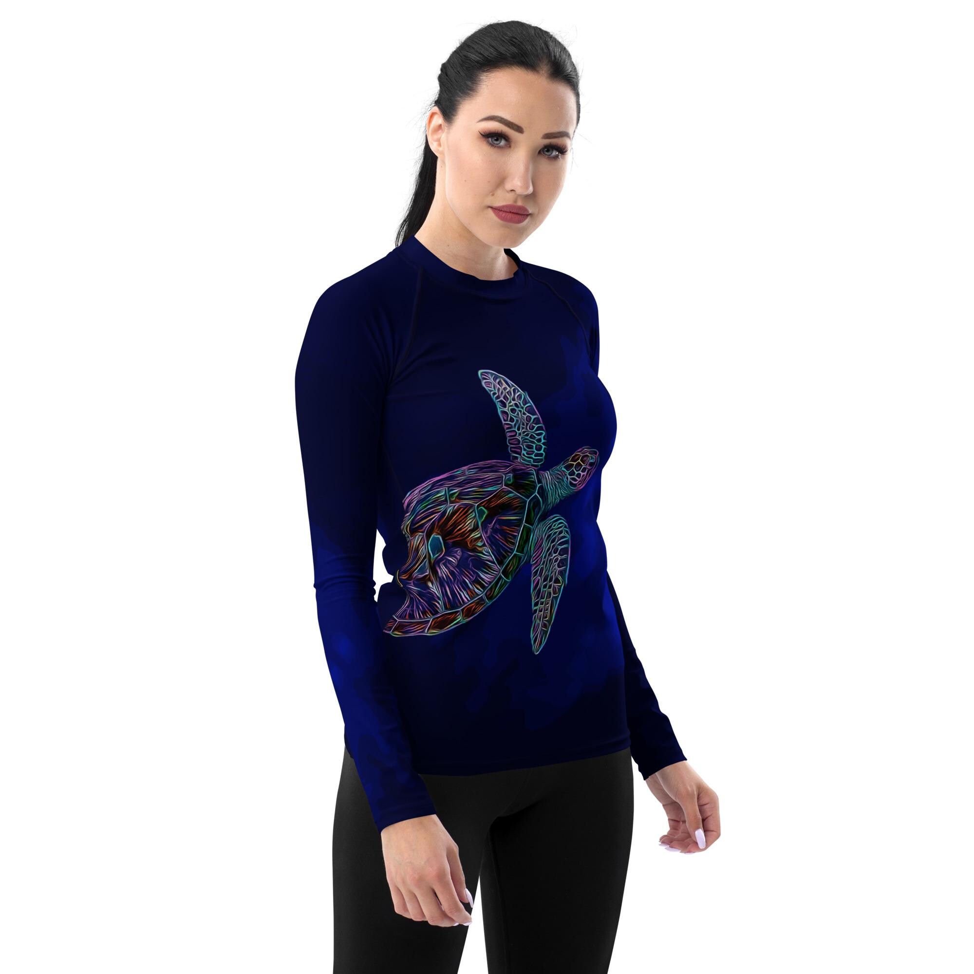 Turtle Rash Guard Sea Turtle Rash Guard, Scuba Diving Shirt, Dive Skin, Snorkeling ...