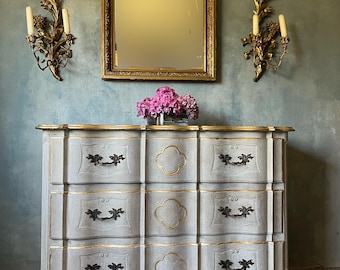 French provincial gilded dresser