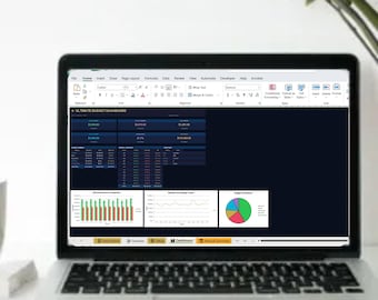 Ultimate Budget Dashboard | Dark Mode Excel/Sheets Tracker (Digital Download)