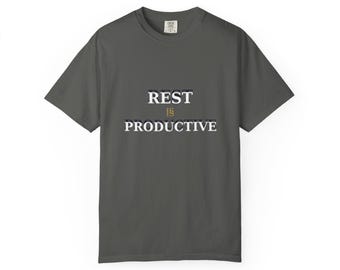 Rest Is Productive Shirt | Self Care Gift | Mental Health Gift | Affirmation Graphic Tee