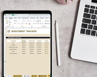 Ultimate Budget Dashboard | Excel Google Sheets Financial Tracker (Digital Download)