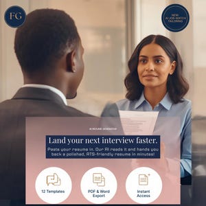 AI Resume Generator | ATS Friendly Resume Builder (Instant Download)