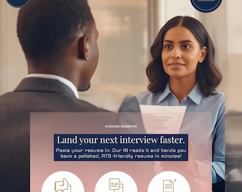 AI Resume Generator | ATS Friendly Resume Builder (Instant Download)