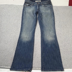 Joe's Jeans Flare Low Rise Size 29 Blue Denim Y2K Vintage 90s Cyber Gorpcore image 1