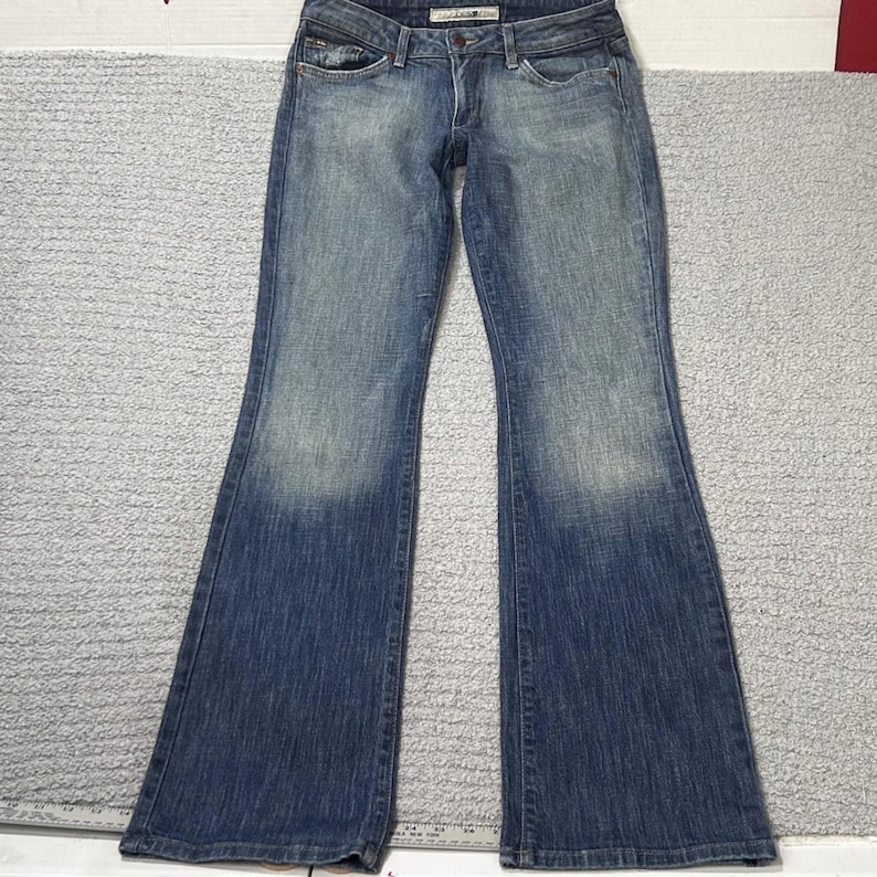 Joe's Jeans Flare Low Rise Size 29 Blue Denim Y2K Vintage 90s Cyber Gorpcore image 1