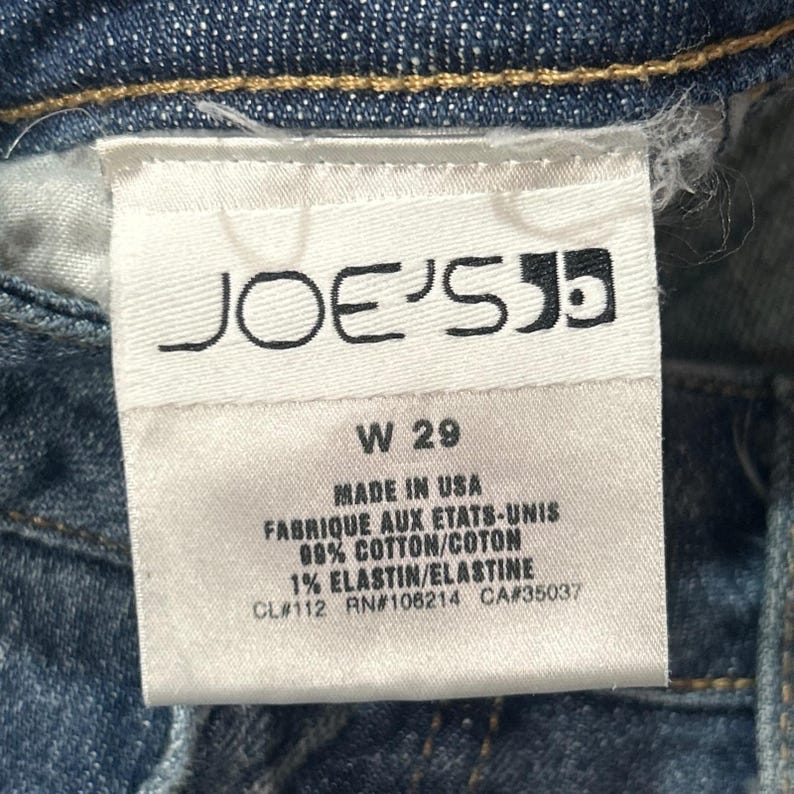 Joe's Jeans Flare Low Rise Size 29 Blue Denim Y2K Vintage 90s Cyber Gorpcore image 6