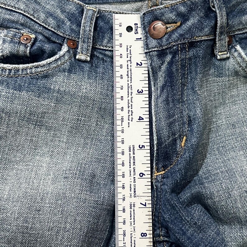 Joe's Jeans Flare Low Rise Size 29 Blue Denim Y2K Vintage 90s Cyber Gorpcore image 9