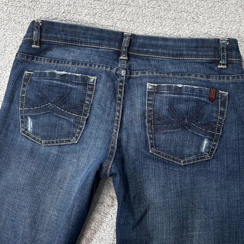 Buffalo Jeans Glory-X Flare Low Rise 29 Blue Y2K Vintage Grunge Aesthetic 00s image 9
