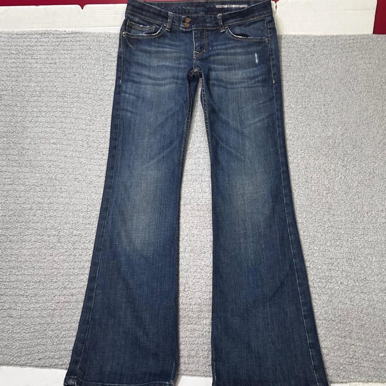 Buffalo Jeans Glory-X Flare Low Rise 29 Blue Y2K Vintage Grunge Aesthetic 00s image 1