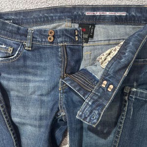 Buffalo Jeans Glory-X Flare Low Rise 29 Blue Y2K Vintage Grunge Aesthetic 00s image 7