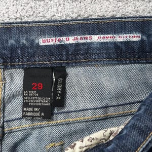 Buffalo Jeans Glory-X Flare Low Rise 29 Blue Y2K Vintage Grunge Aesthetic 00s image 6