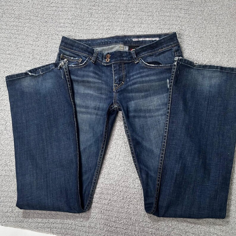Buffalo Jeans Glory-X Flare Low Rise 29 Blue Y2K Vintage Grunge Aesthetic 00s image 2