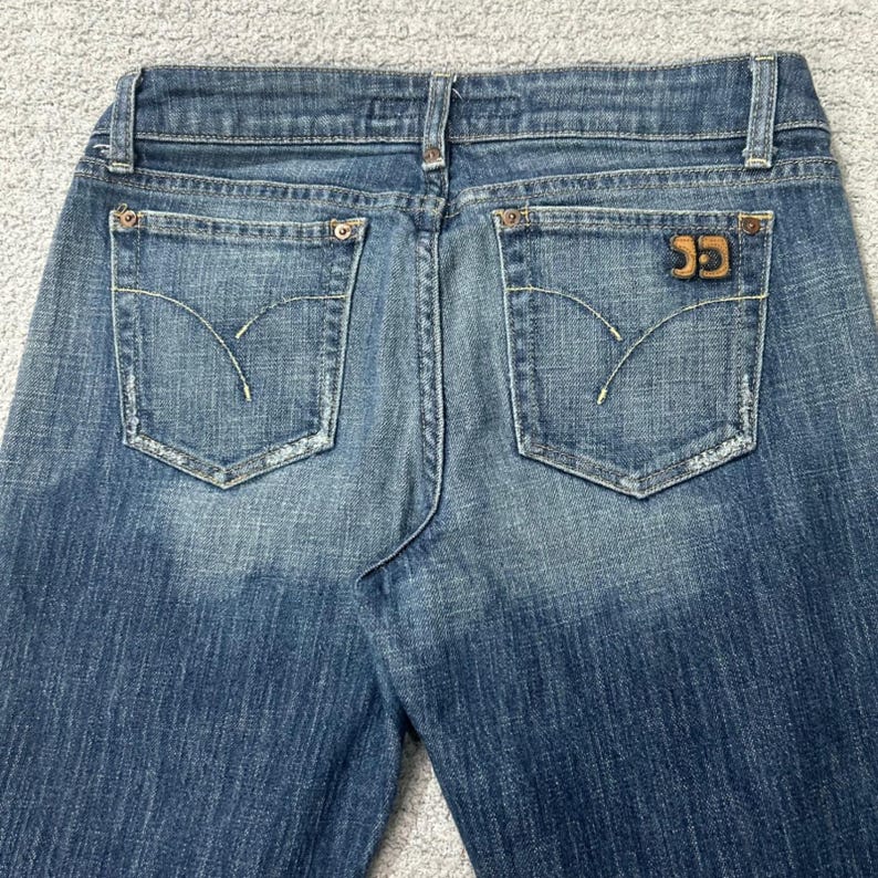 Joe's Jeans Flare Low Rise Size 29 Blue Denim Y2K Vintage 90s Cyber Gorpcore image 8