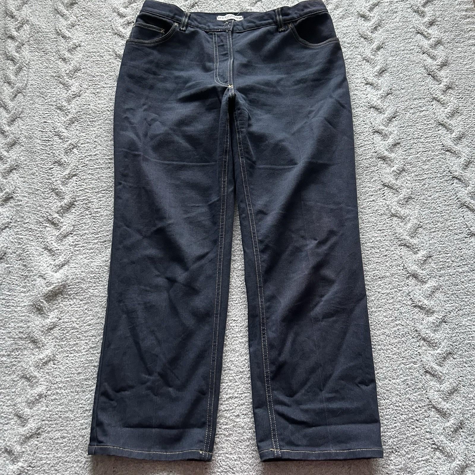 Dolce & Gabbana Jeans Straight Leg IT 46 Indigo Y2K Vintage