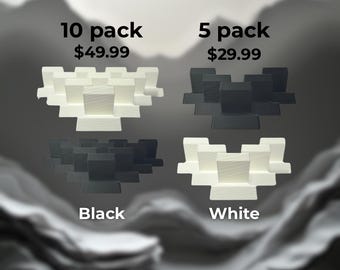 5 or 10 Pack - Adjustable Trading Card Display Stand | Slabs, Top Loaders & Raw Cards | 3D Printed Card Holder