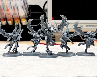 Space Elf Soaring Falcons Squad and Leader by psminiatures