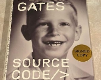 ビル・ゲイツ「マイクロソフト」直筆サイン入り写真、カスタムフレーム