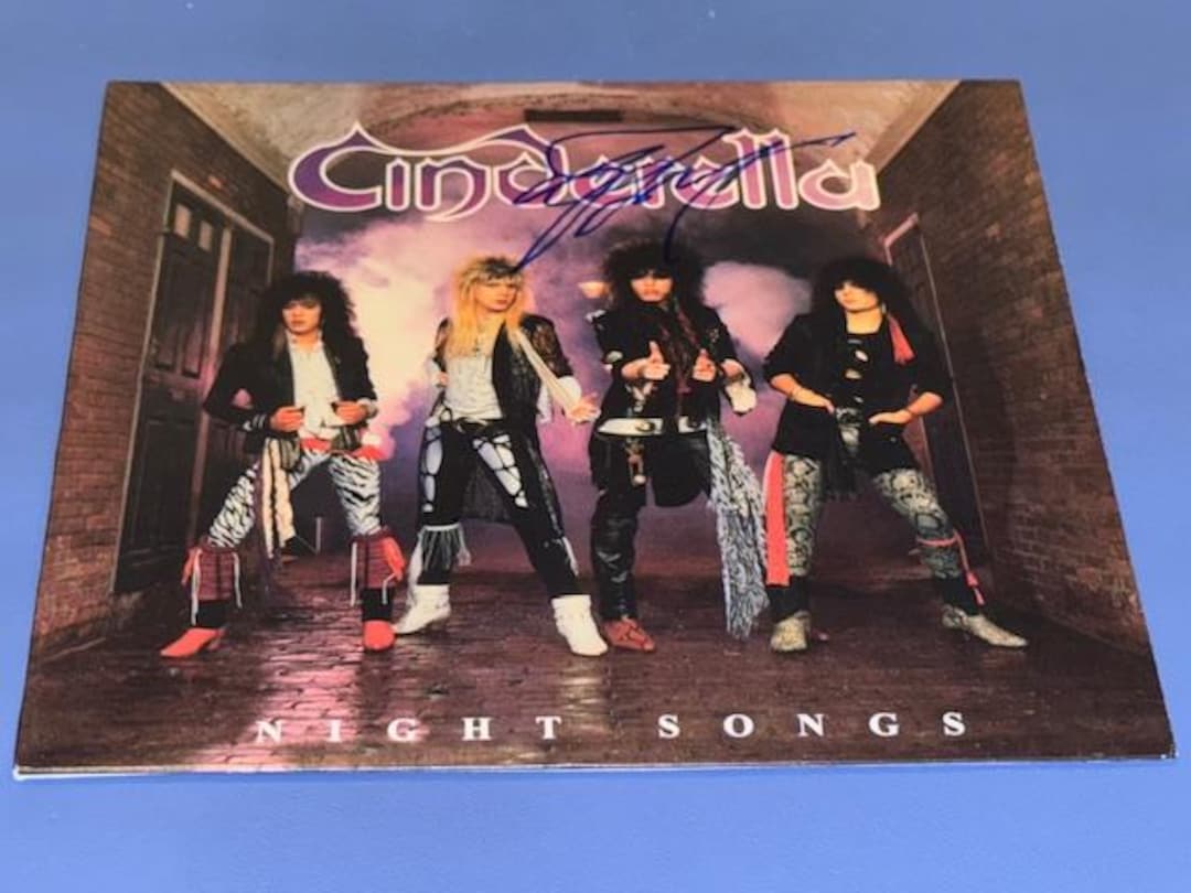 Tom Keifer Hand Signed Autographed Cinderella Night Songs Record