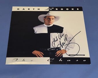 Garth Brooks Hand Signed Autographed The Chase Record Album